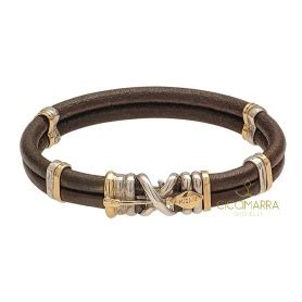 bracciali donna cuoio argeno|Misani Gioielli, vendita online bracciali in cuoio .